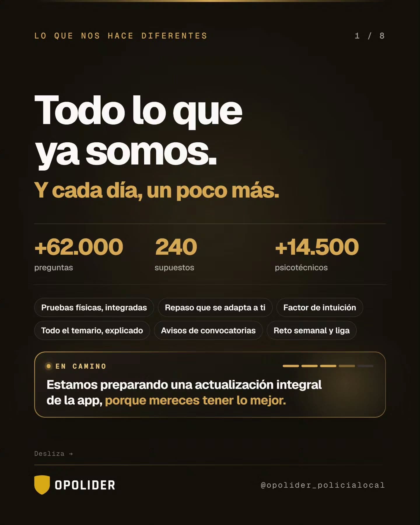 Opolider crece por días.